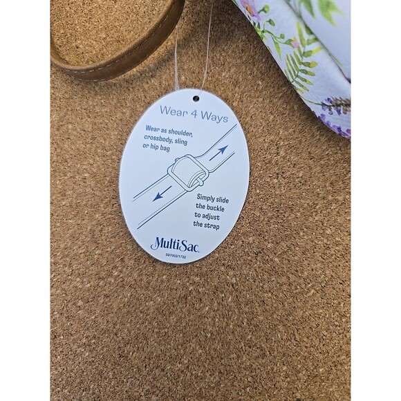 MultiSac Secret Garden Wht Crossbody Bag (B7) - Picture 8 of 10